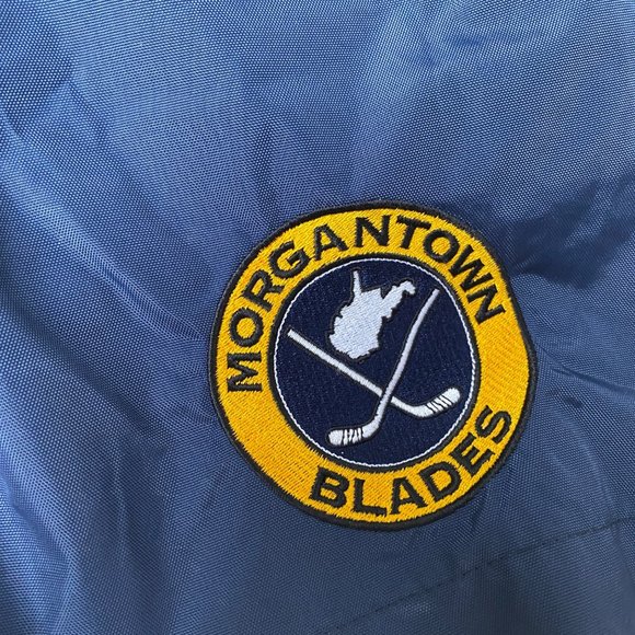 Morgantown Blades Team Hockey Cover Shell Shorts Small Embroidered Blue - Picture 3 of 8